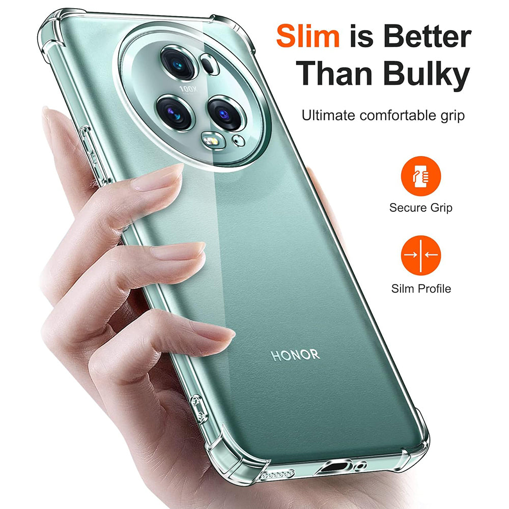 Etui na Honor Magic5 Pro, Techsuit, Shockproof Clear, Przezroczyste