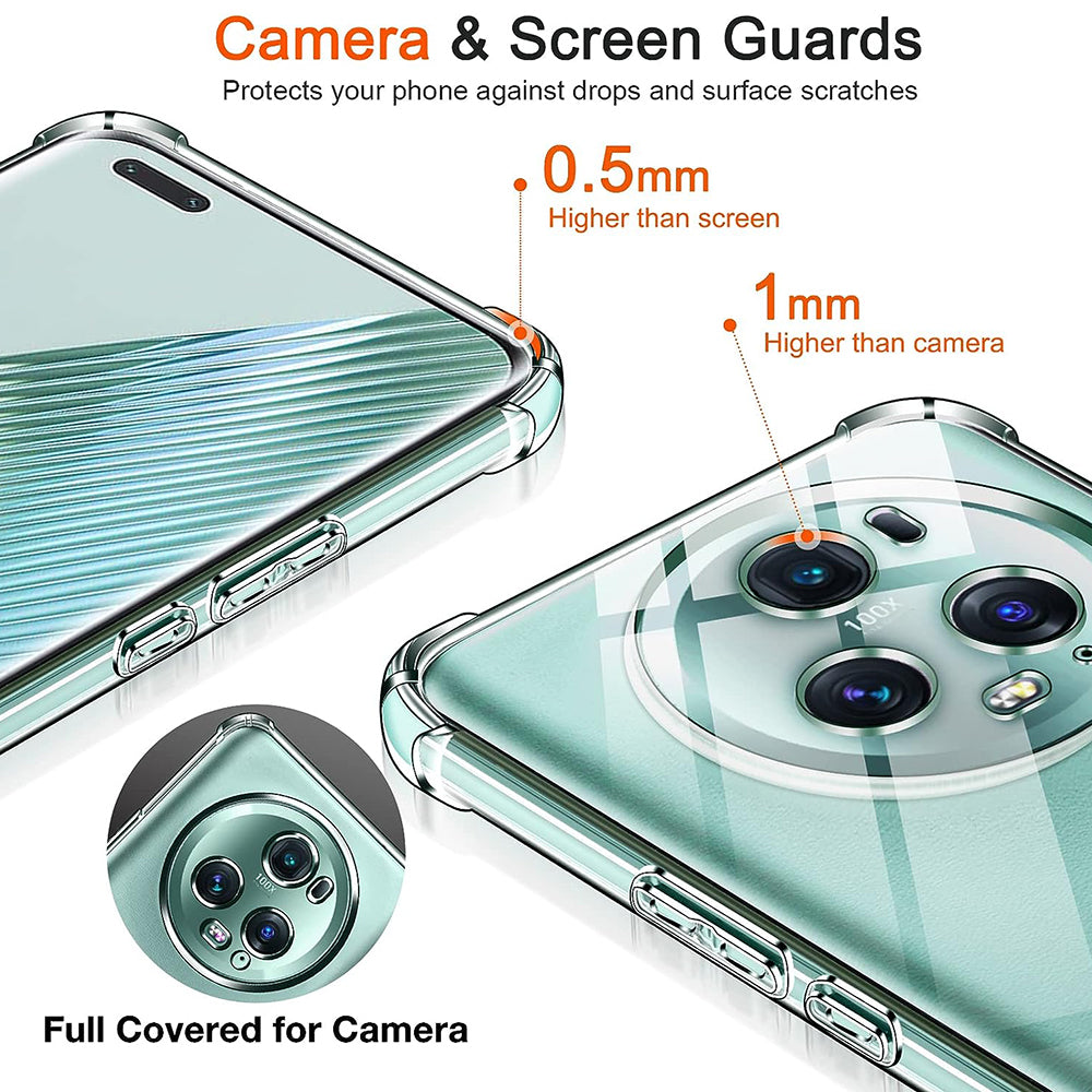 Etui na Honor Magic5 Pro, Techsuit, Shockproof Clear, Przezroczyste
