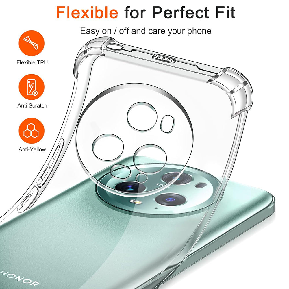 Etui na Honor Magic5 Pro, Techsuit, Shockproof Clear, Przezroczyste