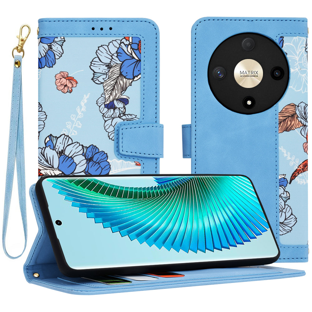 Etui na Honor Magic6 Lite, Techsuit, FlipCraft, Niebieski