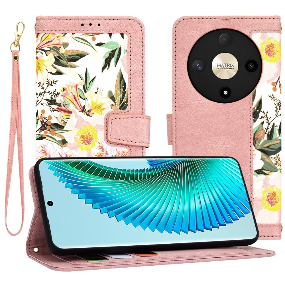Etui na Honor Magic6 Lite, Techsuit, FlipCraft, Różowe