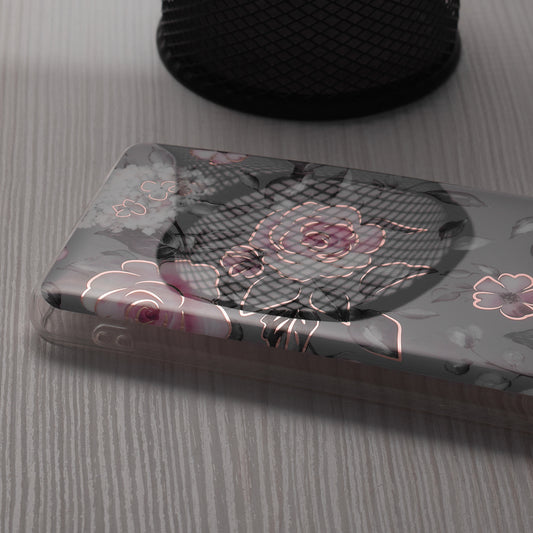 Etui na Honor Magic6 Lite, Techsuit, Marble, Szary