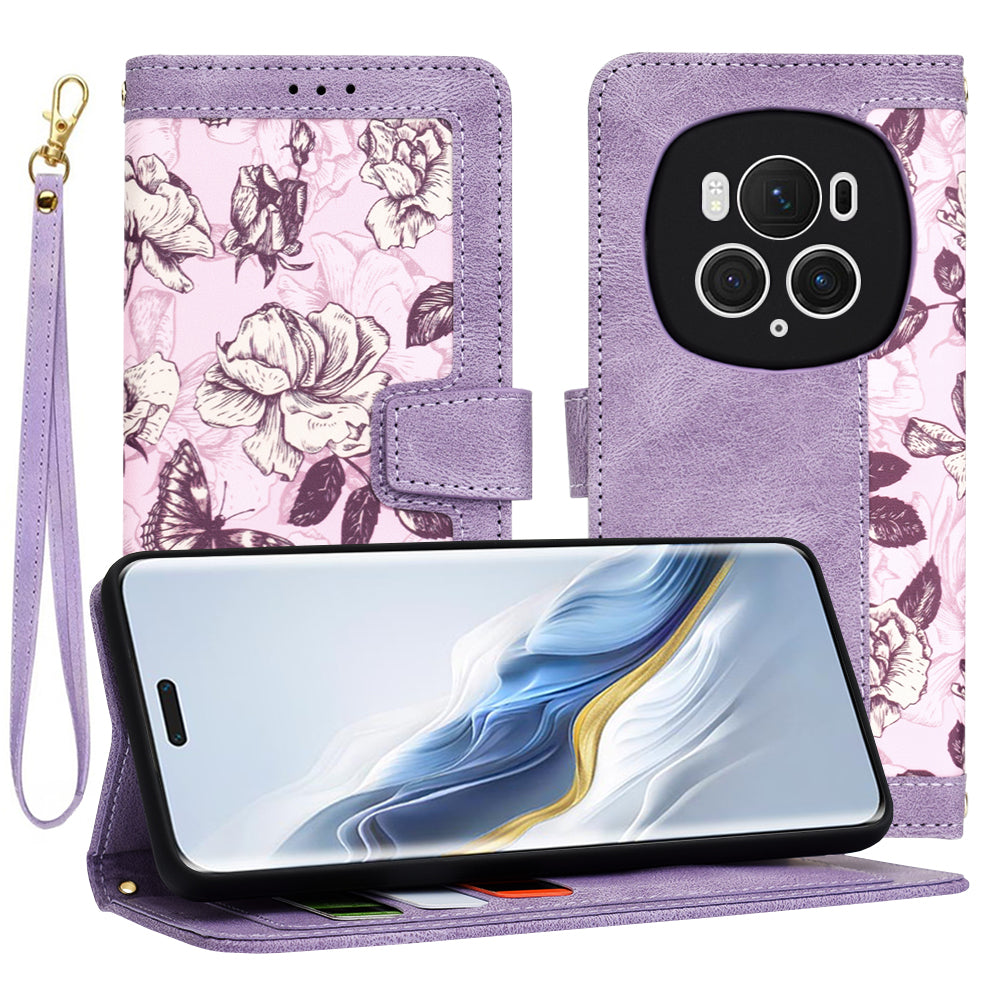Etui na Honor Magic6 Pro, Techsuit, FlipCraft, Fioletowy