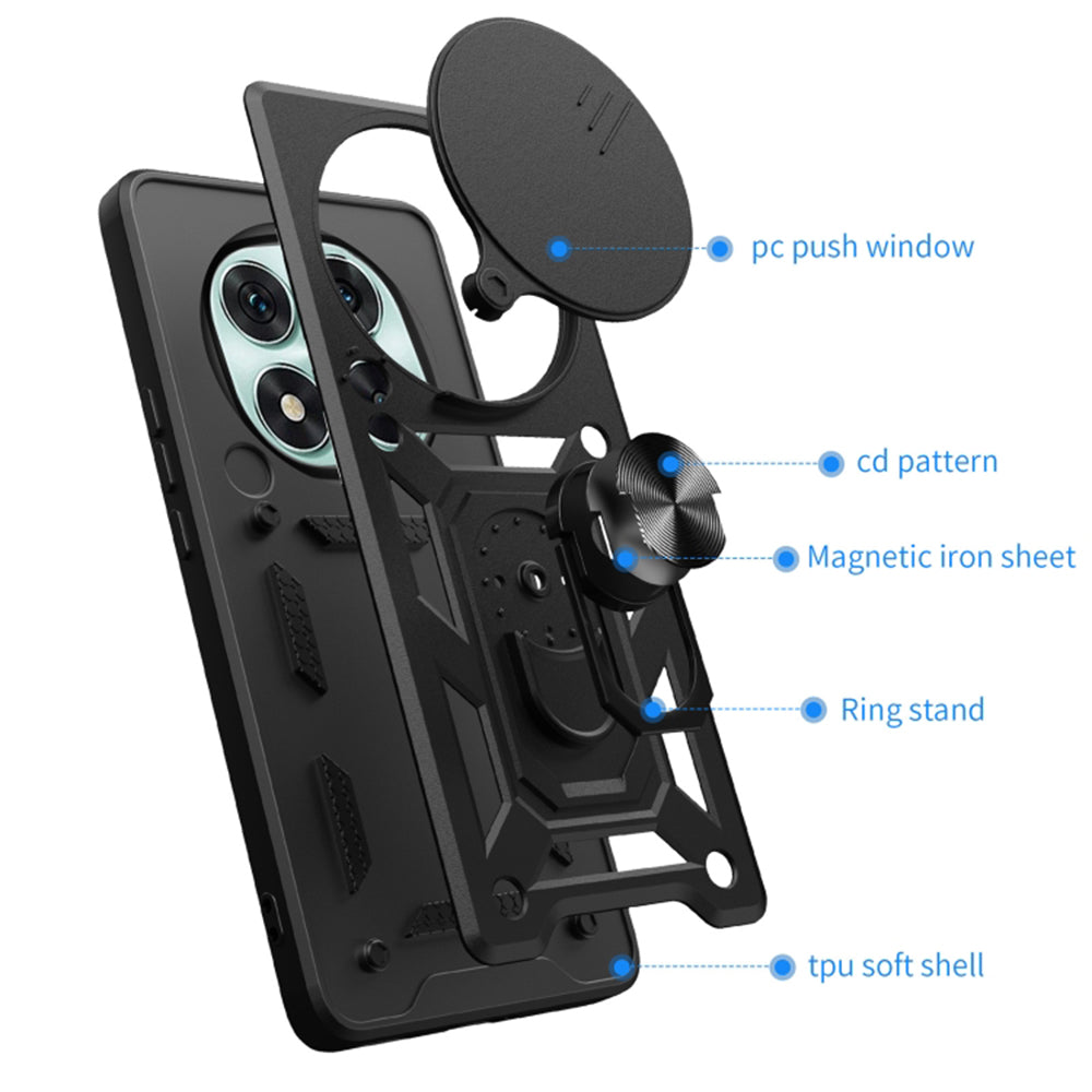 Etui na Honor Magic7 Pro, Techsuit, CamShield, Czarna