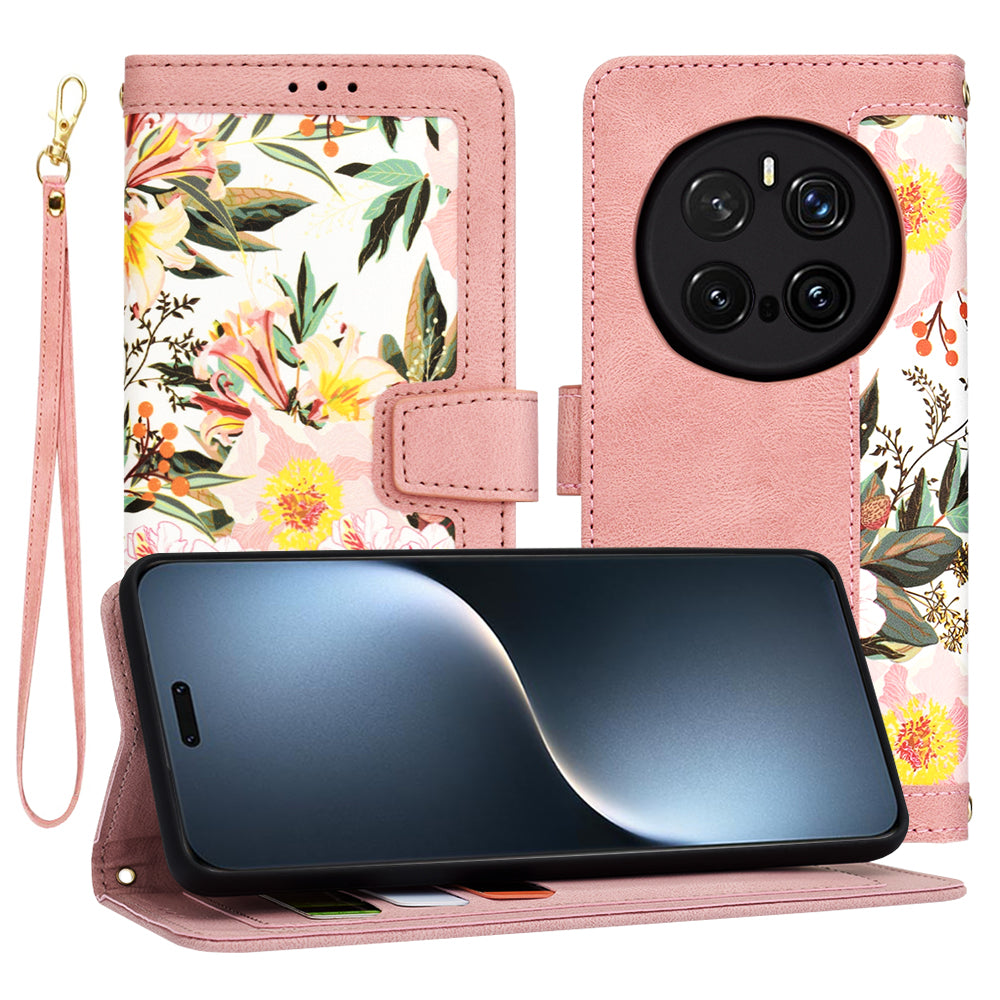 Etui na Honor Magic7 Pro, Techsuit, FlipCraft, Różowe