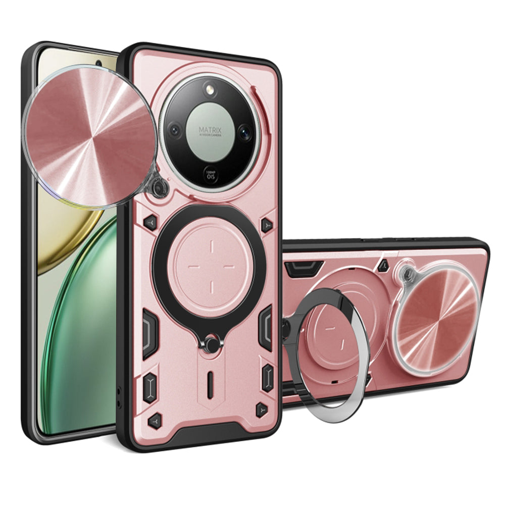 Etui na Honor Magic8 Lite, Techsuit, CamGuard Pro, Złoty Róż