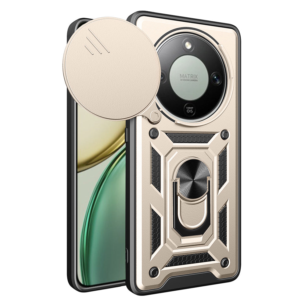 Case for Honor Magic8 Lite, Techsuit, CamShield, Gold