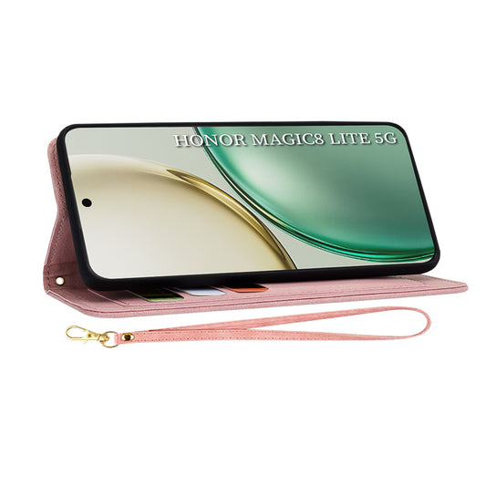 Etui na Honor Magic8 Lite, Techsuit, FlipCraft, Różowy