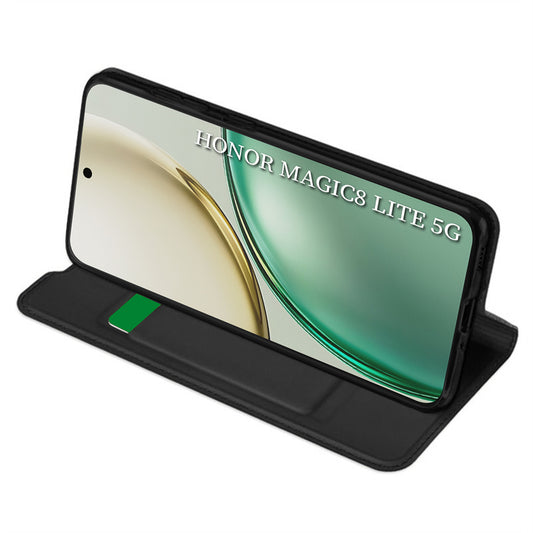 Etui na Honor Magic8 Lite, Techsuit, Magskin Book, Czarne