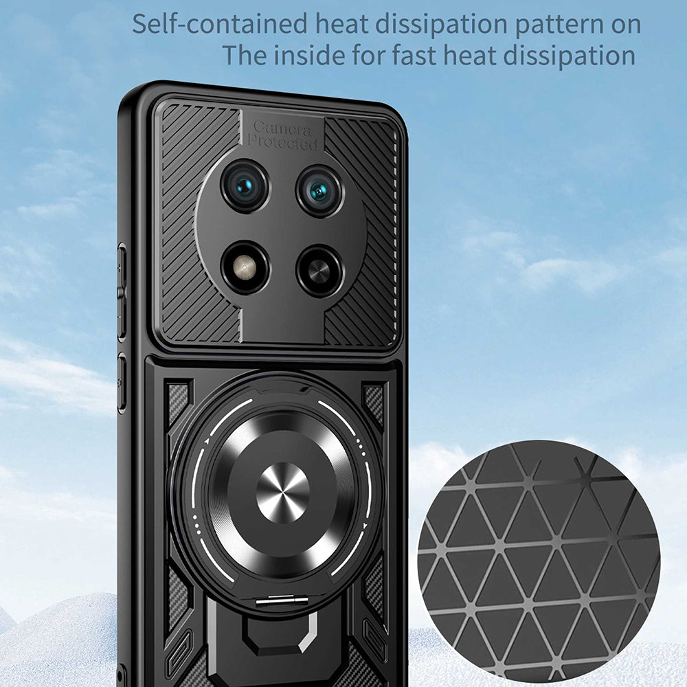 Etui na Honor Magic8 Lite, Techsuit, RuggedCam, Szare