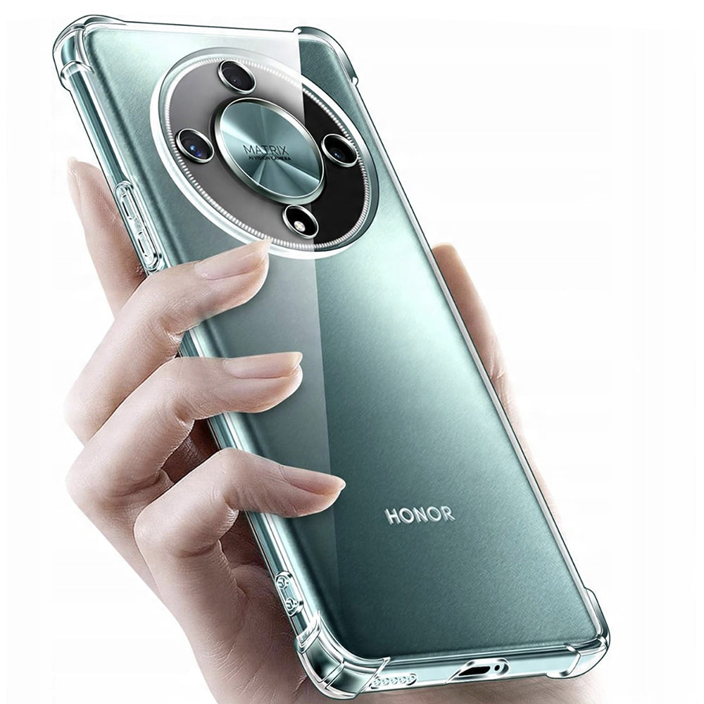 Case for Honor Magic8 Lite, Techsuit, Shockproof Clear, Transparent