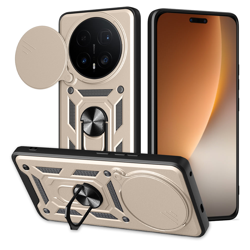 Etui na Honor Magic8 Pro, Techsuit, CamShield, Złote