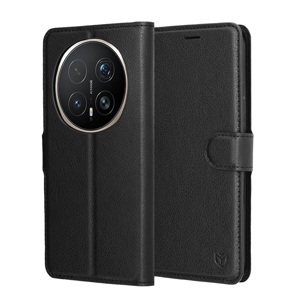 Etui na Honor Magic8 Pro, Techsuit, Leather Folio, czarne