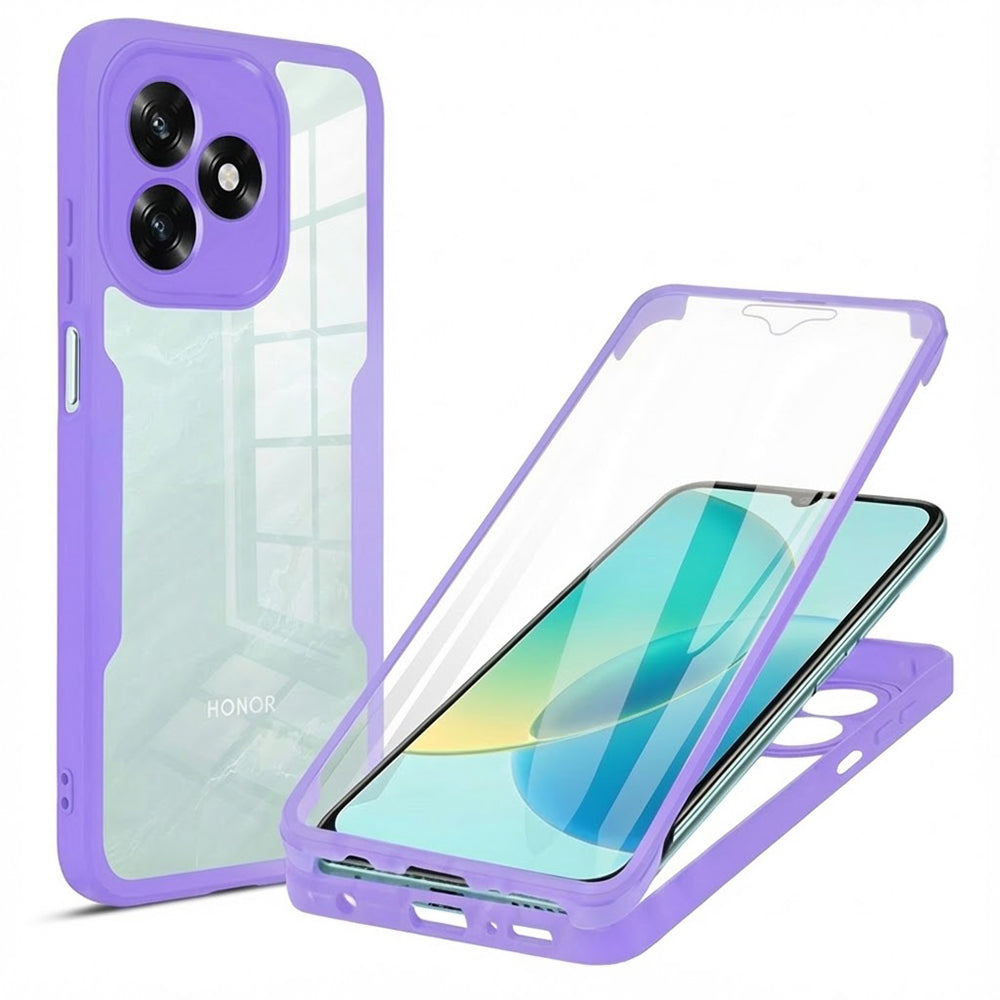 Etui na Honor X5c Plus, Techsuit, ColorVerse 360, Fioletowy