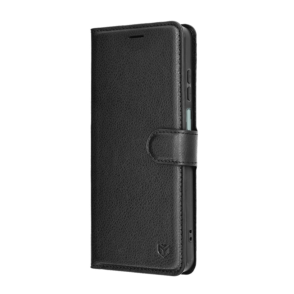 Etui na Honor X5c Plus, Techsuit, Leather Folio, Czarne
