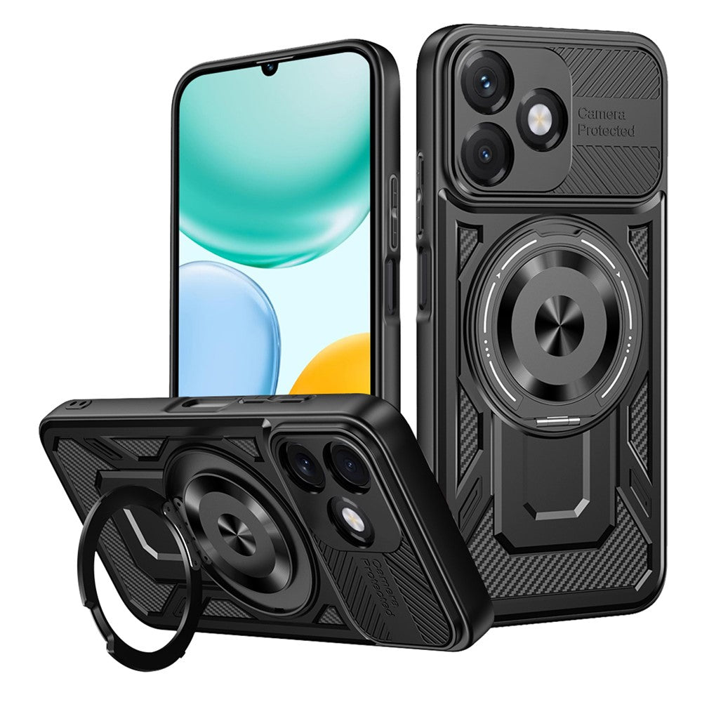 Case for Honor X5c Plus, Techsuit, RuggedCam, Black