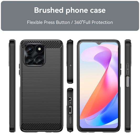 Etui na Honor X6a, Techsuit, Carbon, Czarny