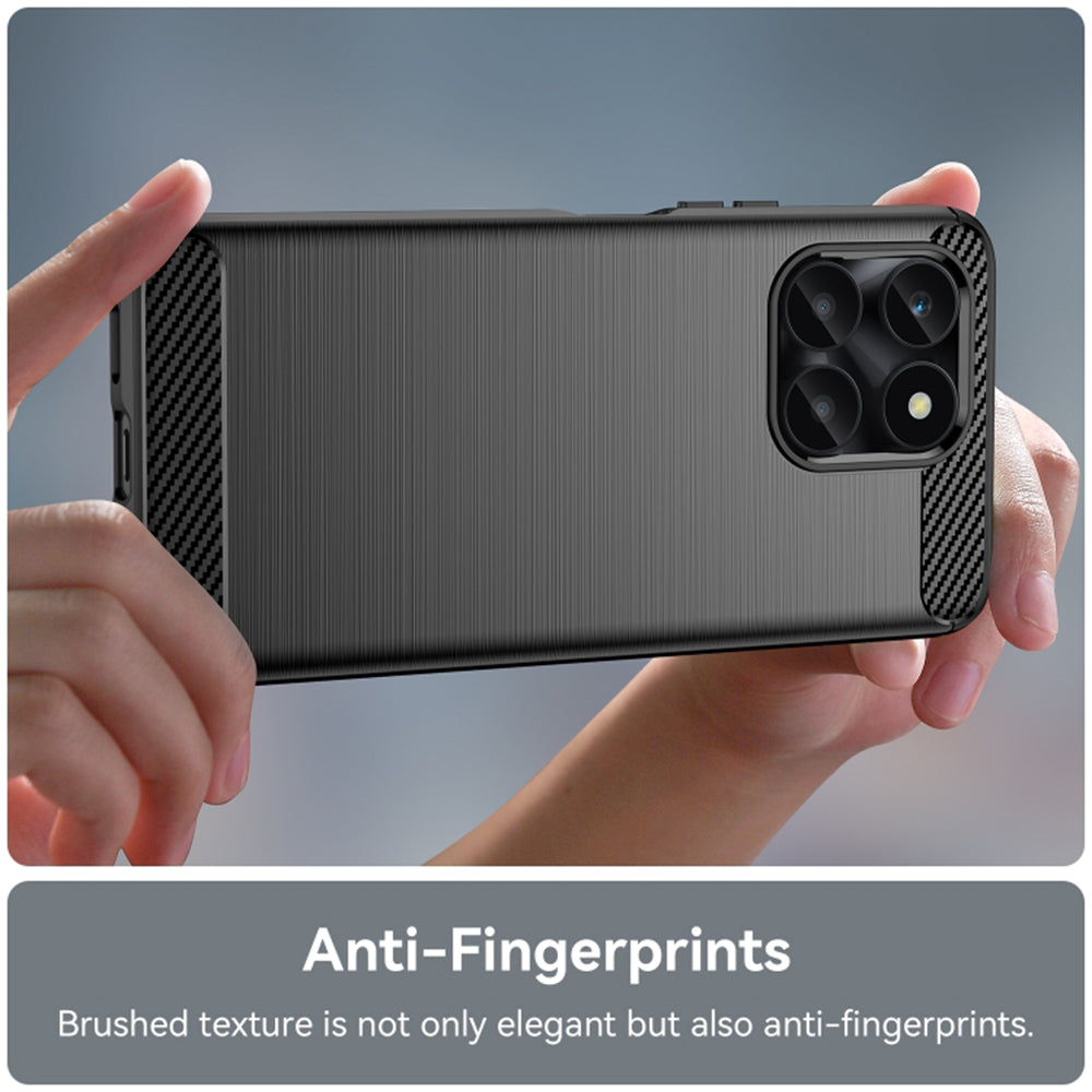 Etui na Honor X6a, Techsuit, Carbon, Czarny