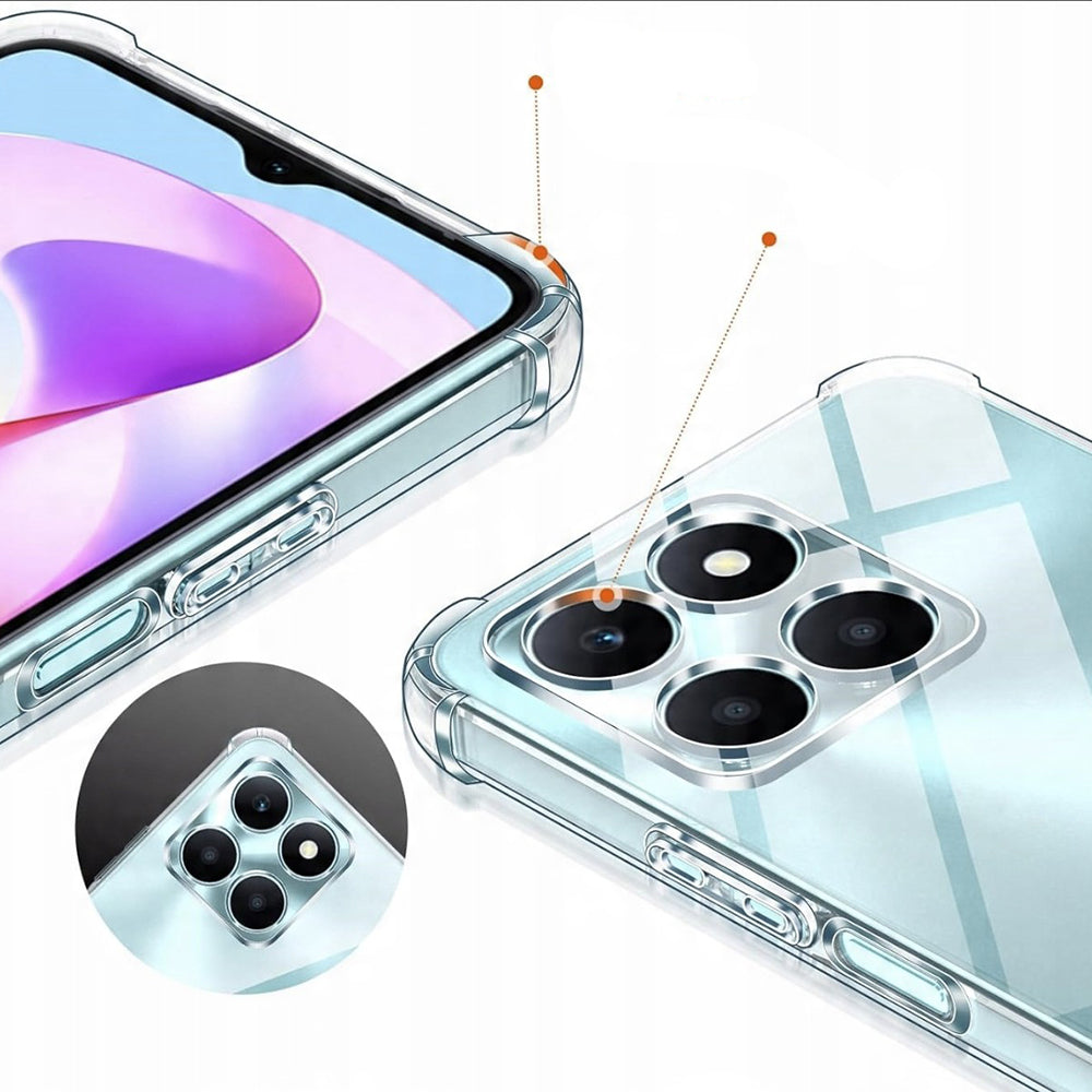 Etui na Honor X6c, Techsuit, Shockproof Clear, Przezroczyste