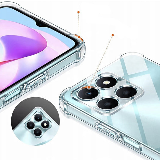 Etui na Honor X6c, Techsuit, Shockproof Clear, Przezroczyste