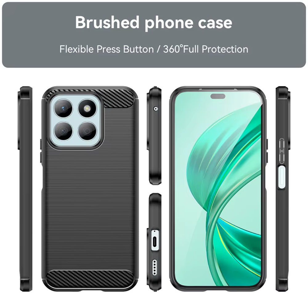 Etui na Honor X8c, Techsuit, Carbon, Czarny