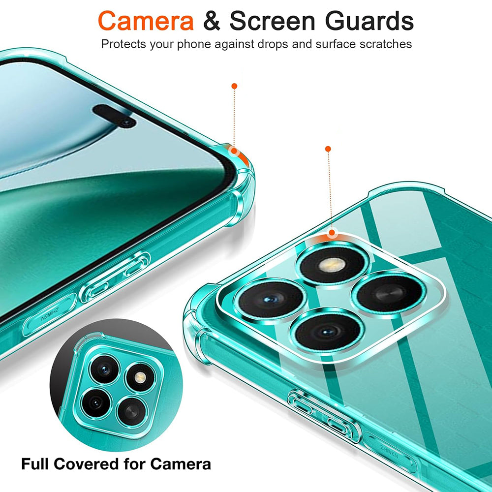Etui na Honor X8c, Techsuit, Shockproof Clear, Przezroczyste