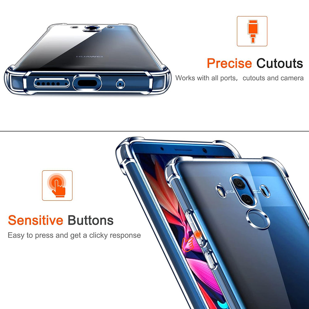 Etui na Huawei Mate 10 Pro, Techsuit, Shockproof Clear, Przezroczyste