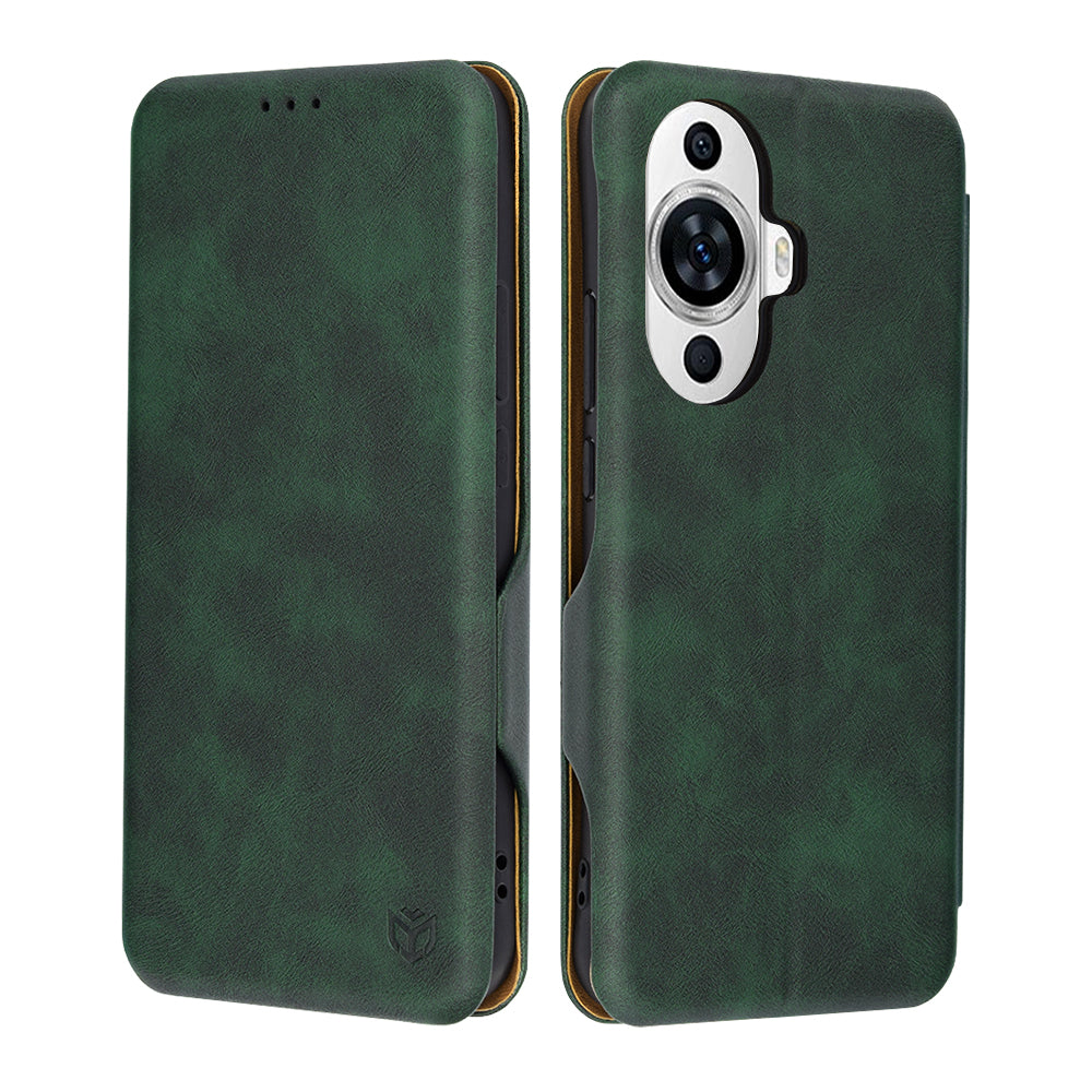 Etui do Huawei nova 12s / nova 11, Techsuit, Safe Wallet Plus, Zielony
