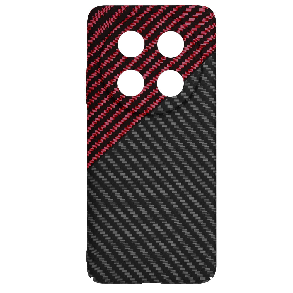 Etui do Huawei nova 13i / nova 12i, Techsuit, Carbonite FiberShell, Czarna Czerwona