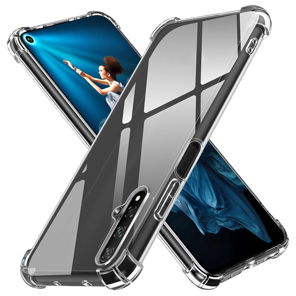 Etui na Huawei nova 5T / Honor 20, Techsuit, odporne na wstrząsy, przezroczyste