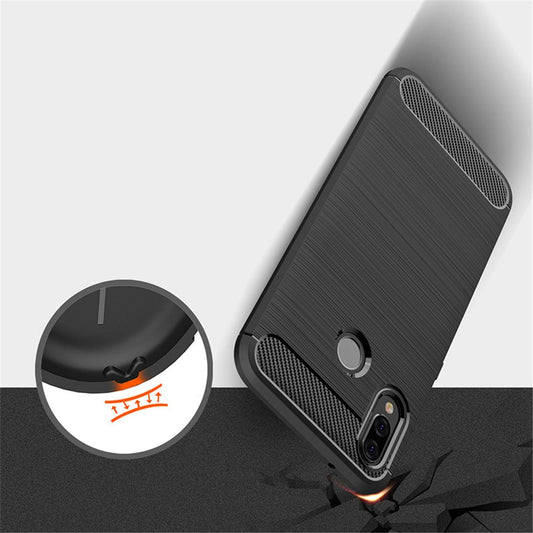 Etui na Huawei P20 Lite, Techsuit, Carbon, Czarny