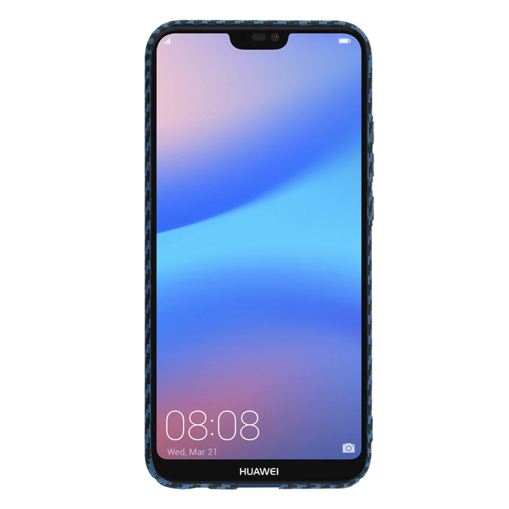 Etui na Huawei P20 Lite, Techsuit, Carbonite FiberShell, Turkusowy
