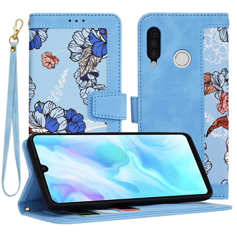 Etui na Huawei P30 lite New Edition / P30 lite, Techsuit, FlipCraft, Niebieski