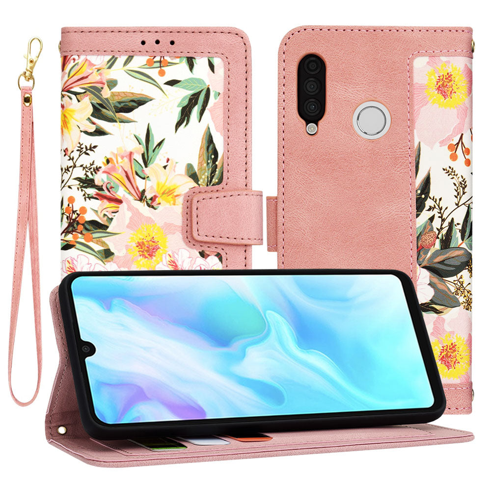 Etui na Huawei P30 lite New Edition / P30 lite, Techsuit, FlipCraft, różowe