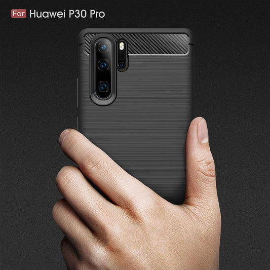 Etui na Huawei P30 Pro New Edition / P30 Pro, Techsuit, Carbon, Czarny