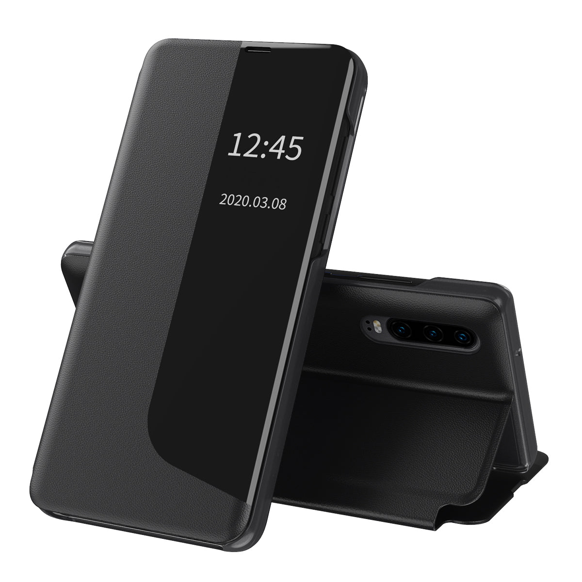 Etui na Huawei P30, Techsuit, eFold, czarne
