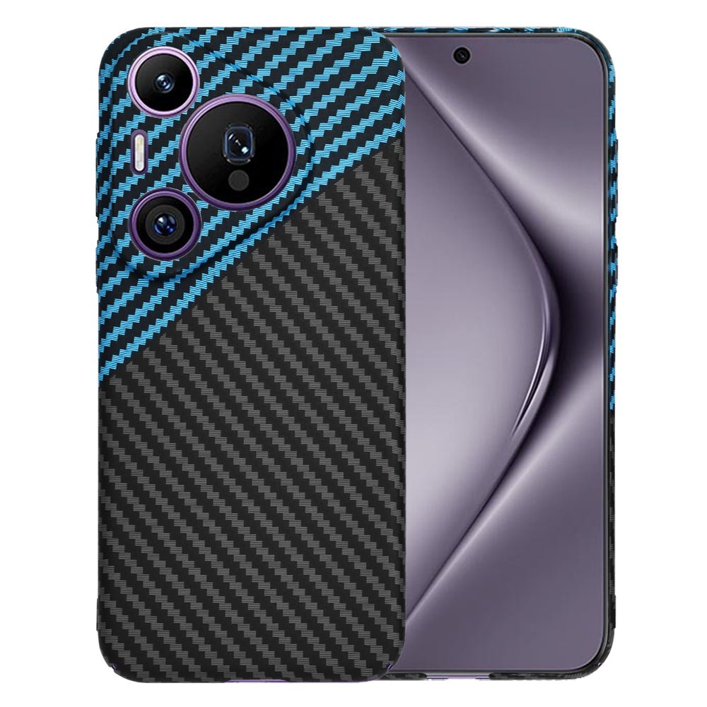 Etui do Huawei Pura 70 Pro, Techsuit, Carbonite FiberShell, Czarna Bleu
