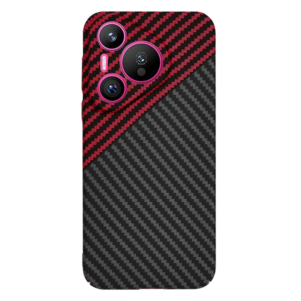 Etui na Huawei Pura 70, Techsuit, Carbonite FiberShell, Czarno-Czerwona
