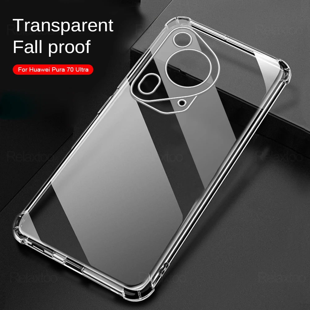 Etui na Huawei Pura 70 Ultra, Techsuit, odporne na wstrząsy, przezroczyste