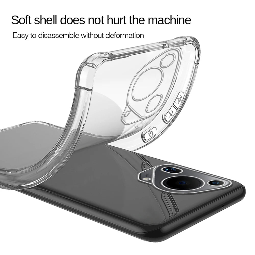 Etui na Huawei Pura 70 Ultra, Techsuit, odporne na wstrząsy, przezroczyste