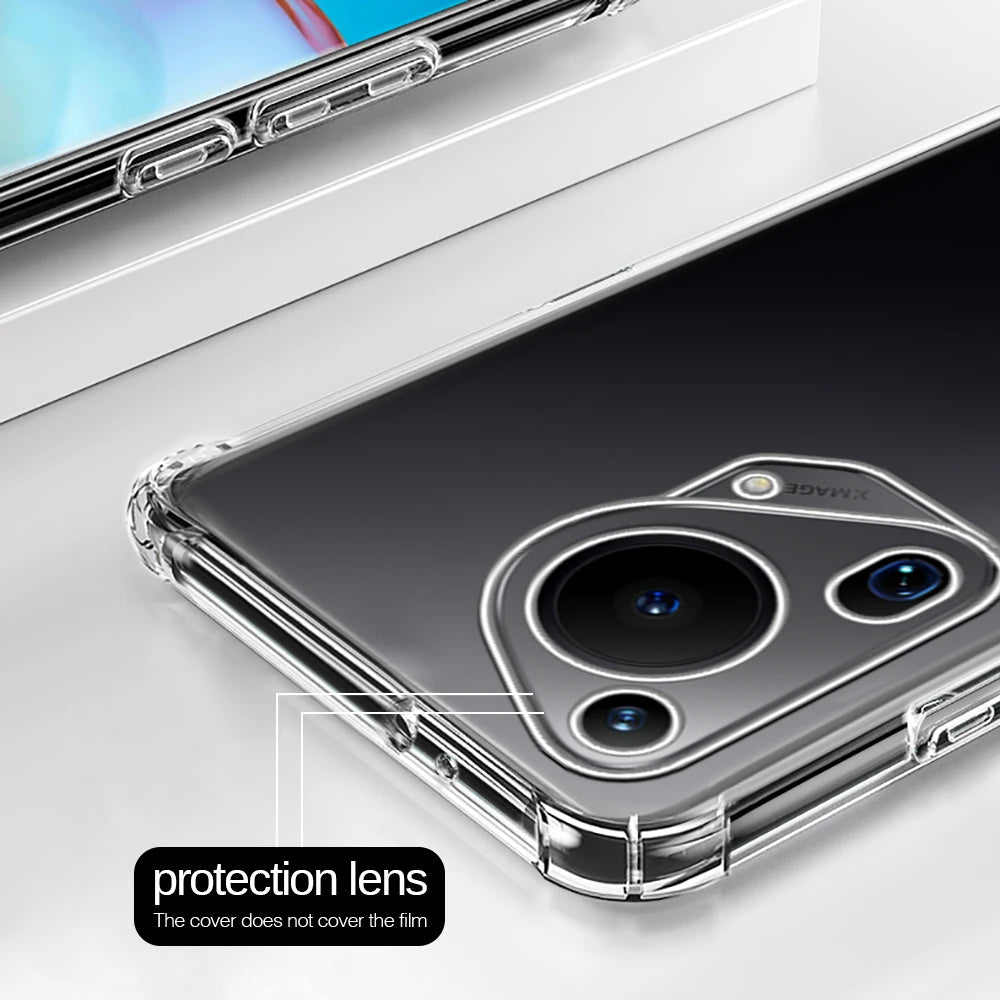 Etui na Huawei Pura 70 Ultra, Techsuit, odporne na wstrząsy, przezroczyste
