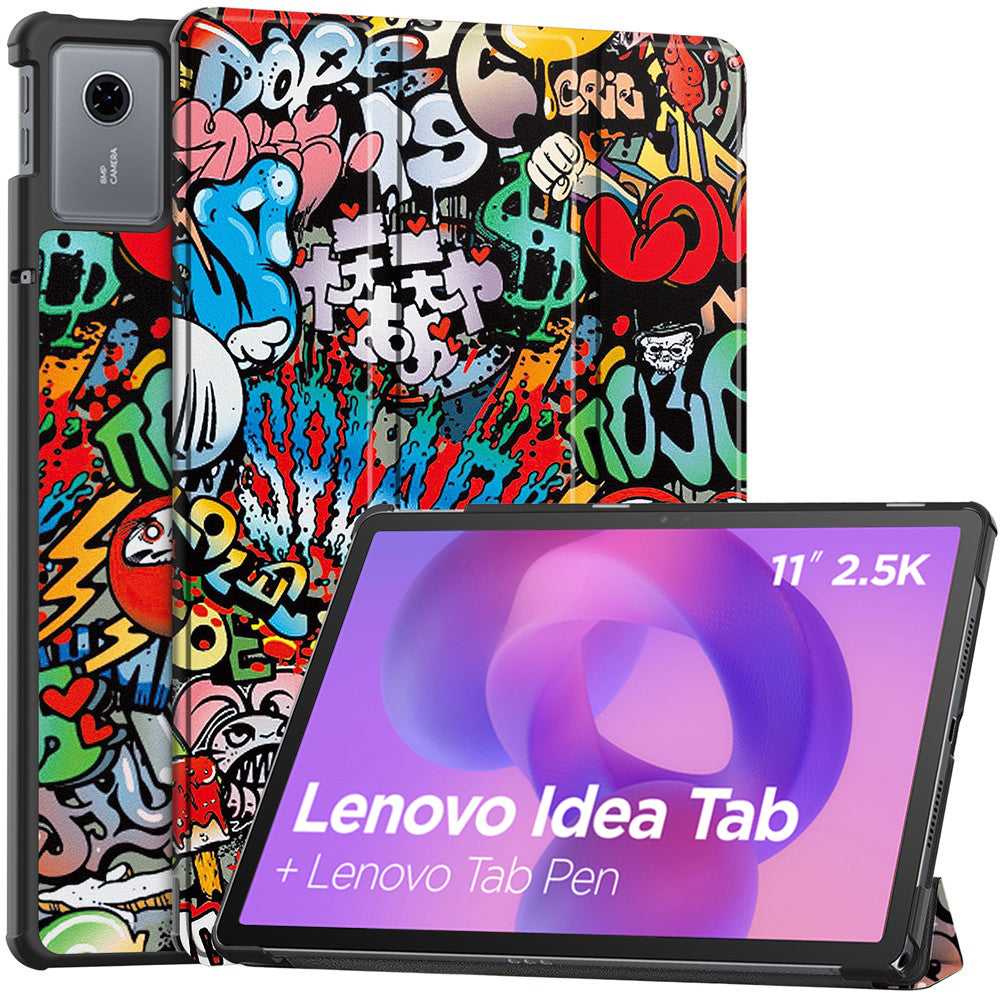 Etui na Lenovo Idea Tab 11, Techsuit, FoldPro Urban Vibe, Wielokolorowy