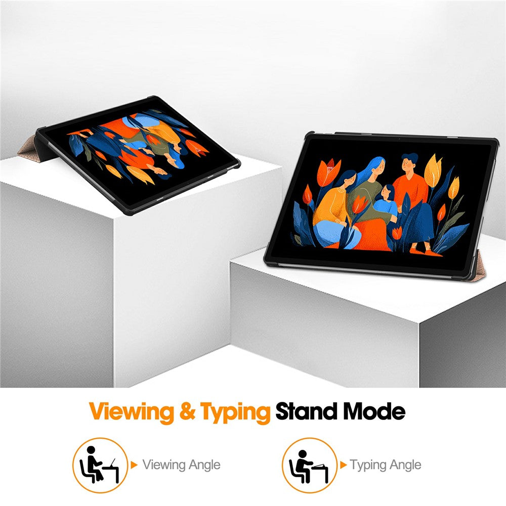 Etui na Lenovo Idea Tab Plus, Techsuit, FoldPro, Różowe Złoto