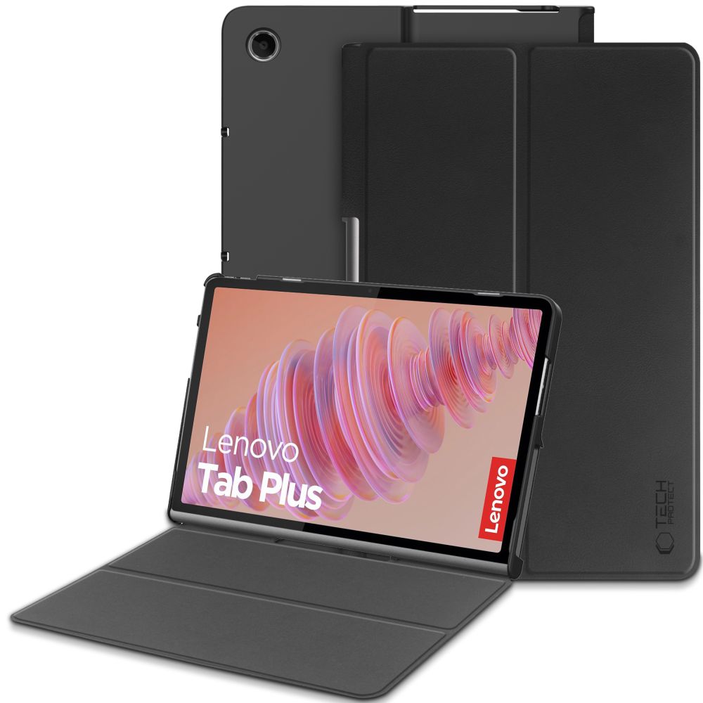 Etui na Lenovo Tab Plus 11.5 cala, Tech-Protect, SmartCase, Czarne