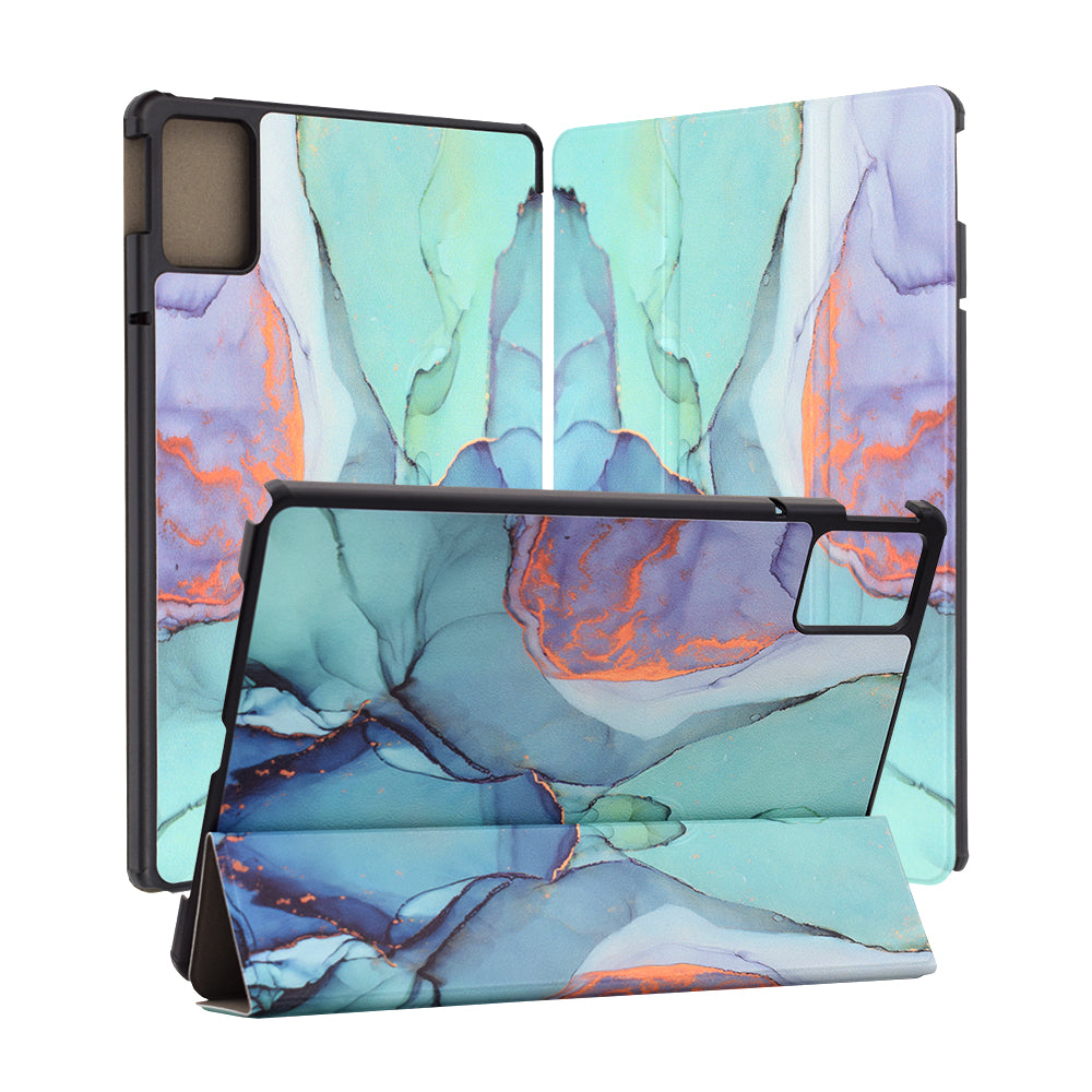 Etui na Lenovo Tab M11, Techsuit, FoldPro Green Time, wielokolorowe