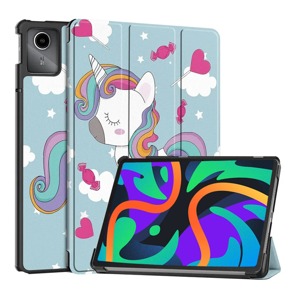 Etui na Lenovo Tab M11, Techsuit, FoldPro Unicorn, Wielokolorowe
