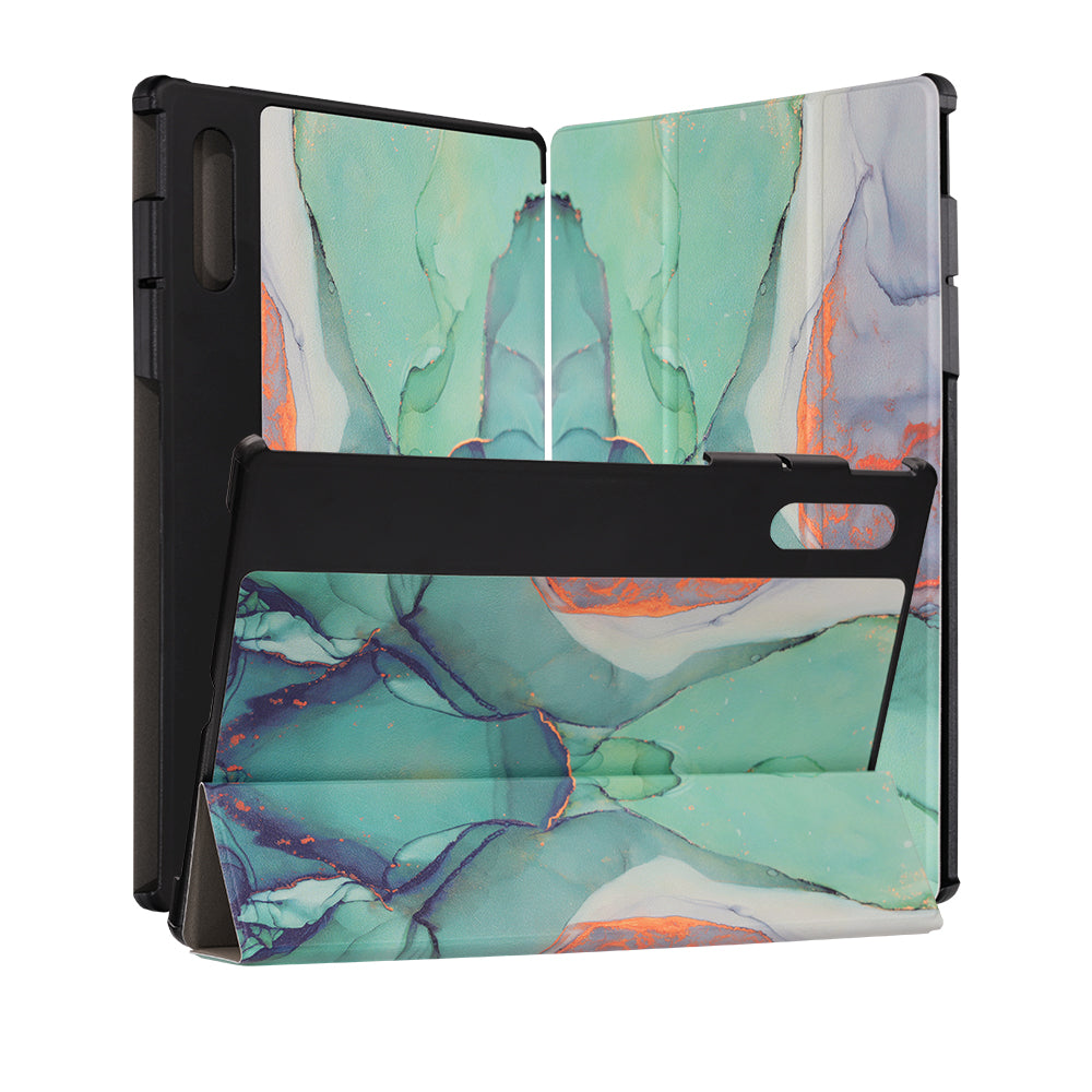 Etui do Lenovo Yoga Tab Plus, Techsuit, FoldPro Green Time, wielokolorowe
