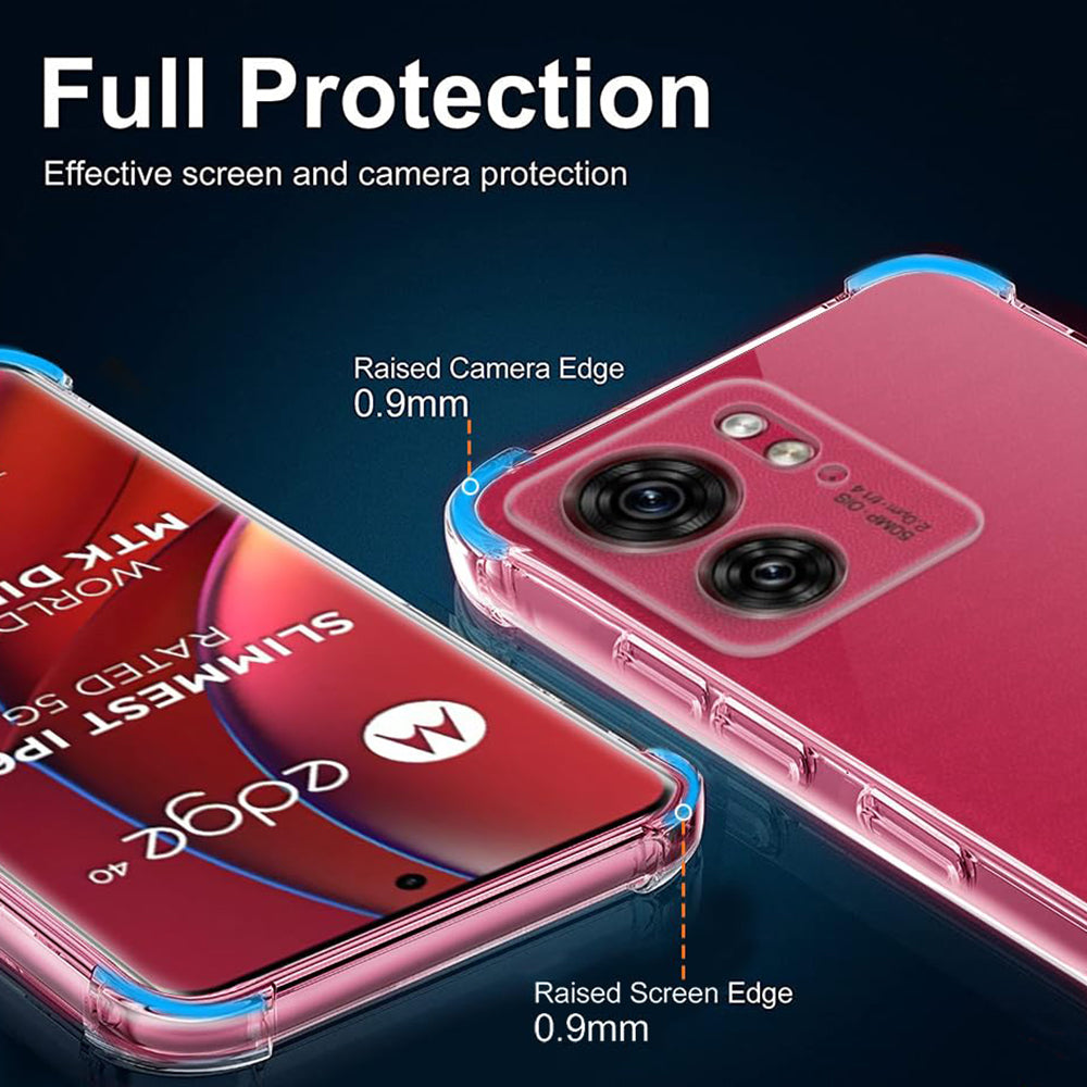 Etui na Motorola Edge (2023) / Edge 40, Techsuit, Przezroczyste odporne na wstrząsy