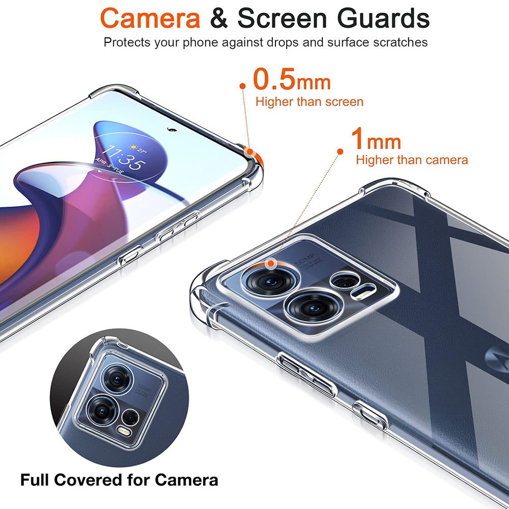 Etui do Motorola Edge 30 Fusion, Techsuit, Shockproof Clear, Przezroczyste