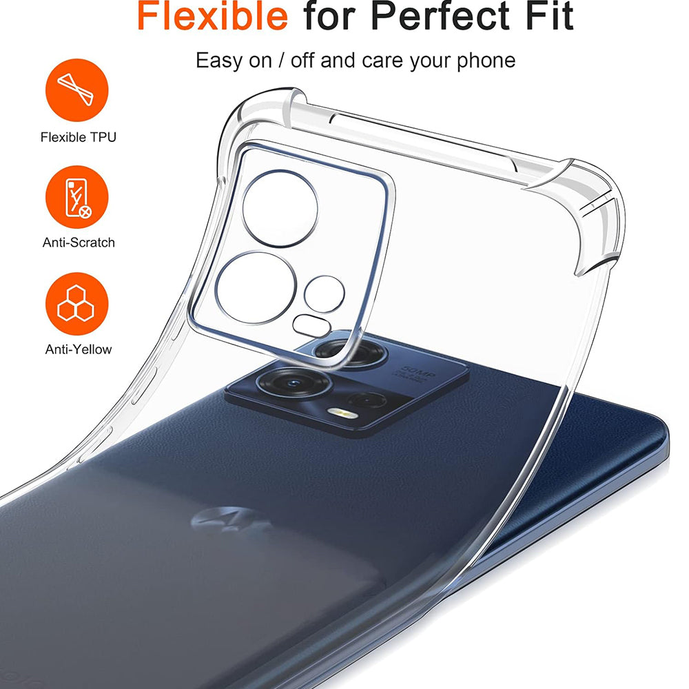 Etui do Motorola Edge 30 Fusion, Techsuit, Shockproof Clear, Przezroczyste
